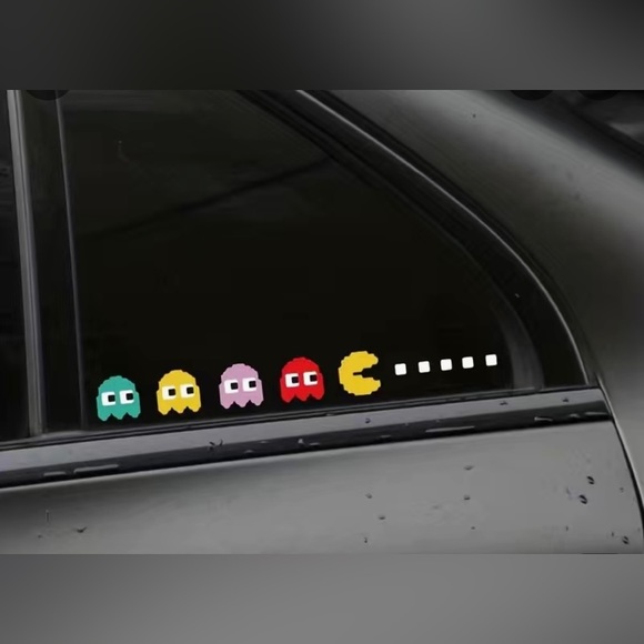 Other - 3/$20 Retro Pac-Man Vinyl Metallic Car Decal